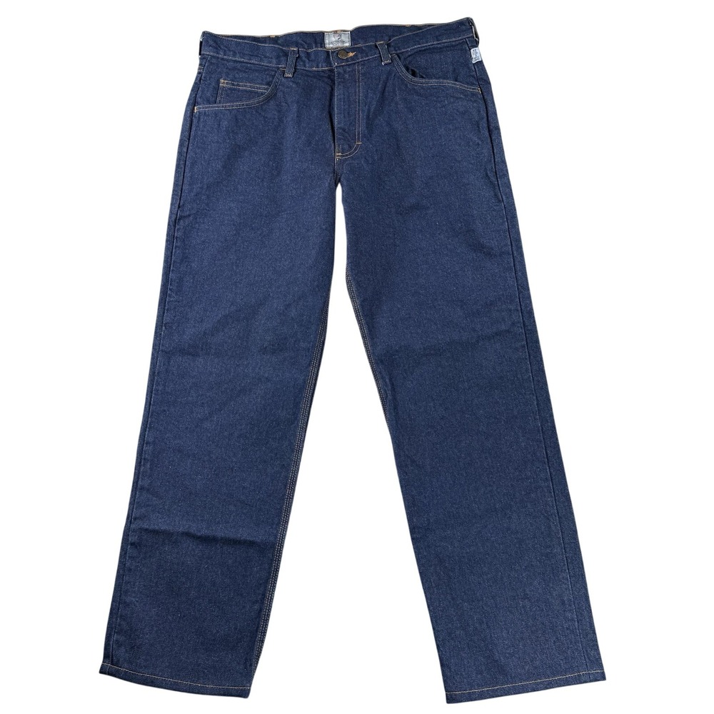 Tyndale FR Jeans Mens 38x36‎ (39x32) Blue Flame Resistant CAT 2 NFPA 2112 USA
